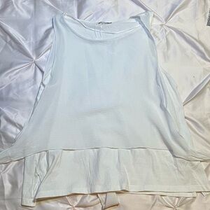 Elegant White Sleeveless Top ZARA